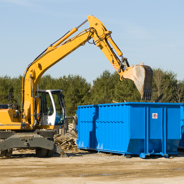 what happens if the residential dumpster is damaged or stolen during rental in Thompson